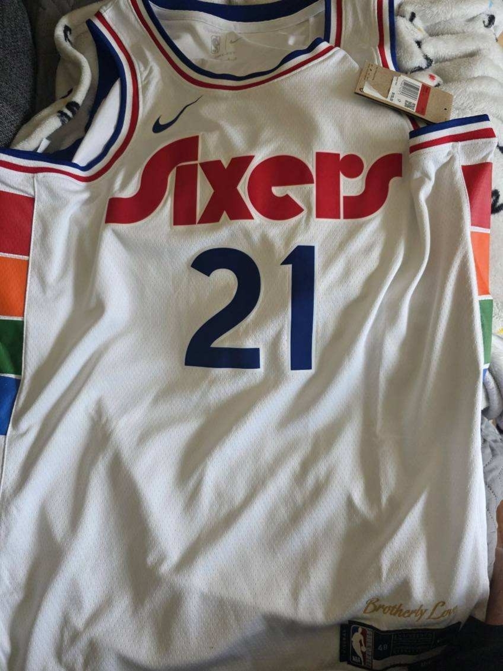 Nike Philadelphia 76ers Joel Embiid Jersey Adult Large Brand New
